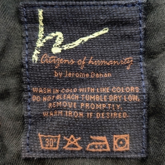 Citizens of Humanity Kelly Stretch Low Waist Cropped Y2K Blue Jeans size 28 - Picture 8 of 13